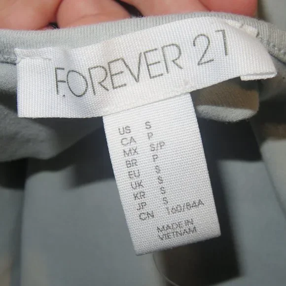 Forever 21 Grey/Blue Bodysuit - Picture 3 of 3